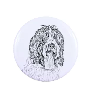 Schapendoes, Schapendoes néerlandais - badge avec votre chien, ajoutez votre propre photo, marque Art-Dog
