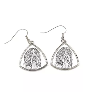 Schapendoes, Schapendoes néerlandais - boucles d'oreilles avec chien, boucles d'oreilles pendantes avec photo, bijoux personnalisés avec impression de la marque Art-Dog