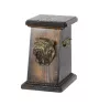 Bulldog, English Bulldog, British Bulldog - urn for dog ashes, elegant urn with a statue, commemorative urn with a bust of a dog by Art-Dog brand