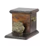 Bulldog, English Bulldog, British Bulldog - urn for dog ashes with a statuette, elegant urn for a dog, unique urn with a bust of a dog by Art-Dog brand