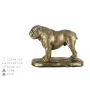 Bulldog, Englische Bulldogge eine Urne für die Asche des Hundes, eine Urne mit einer Statue, eine elegante Urne im klassischen Stil der Marke Art-Dog