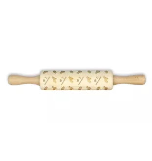 Schapendoes, Schapendoes néerlandais - un petit rouleau avec un chien, un rouleau à pâtisserie avec des motifs, un gadget pour céramiste de la marque Art-Dog