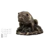 Bulldog III - urne pour les cendres de chien, urne avec une statuette, urne personnalisée pour les cendres de chien de la marque Art-Dog