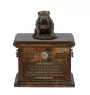 Bulldogge IV - Eine Urne für die Asche eines Hundes, eine Urne mit einer Statue, eine personalisierte Hundeurne von der Marke Art-Dog.