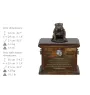 Bulldog V - urn for dog ashes, urn with a statuette, personalized urn for dog ashes by Art-Dog brand
