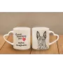 Dutch Shepherd Dog, Dutch Herder - cup with a dog, adorable cup with a heart-shaped handle, universal gift from the Art-Dog brand