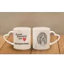 Schapendoes, Dutch Sheepdog, Nederlandse Schapendoes - cup with a dog, adorable cup with a heart-shaped handle, universal gift from the Art-Dog brand