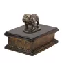Bulldogge I - Hund Ascheurne, klassische Urne mit Statue, elegante Urne mit Hund von der Marke Art-Dog