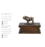 Bulldog I - urne pour cendres de chien, urne classique avec une statuette, urne élégante avec un chien de la marque Art-Dog