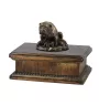 Bulldog II - urn for dog ashes, classic urn with a statuette, elegant urn with a dog by Art-Dog brand
