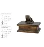 Bulldogge II - Hund Ascheurne, klassische Urne mit Statue, elegante Urne mit Hund von der Marke Art-Dog