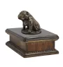 Bulldog III - urn for dog ashes, classic urn with a statuette, elegant urn with a dog by Art-Dog brand