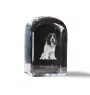 Schapendoes, Niederländischer Schapendoes - Kristallwürfel mit Bild, Hundebild im Kristall, sechseckiger Papierclip von Art-Dog.
