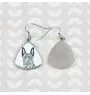 Berger hollandais - boucles d'oreilles avec chien, boucles d'oreilles pendantes avec photo, bijoux personnalisés avec impression de la marque Art-Dog