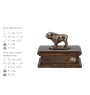Bulldogge I urne in Hundeasche, personalisierte Urne mit Statue, Holzurne mit Hund von Art-Dog