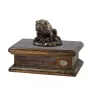 Bulldogge II urne in Hundeasche, personalisierte Urne mit Statue, Holzurne mit Hund von Art-Dog