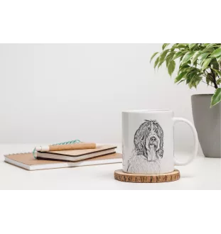 Schapendoes, Niederländischer Schapendoes - Tasse mit Hund, Tasse mit Bild, personalisiertes Geschenk der Marke Art-Dog