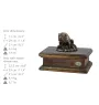 Bulldog III - urn for dog ashes, personalized urn with a statue, wooden urn with a dog by Art-Dog brand