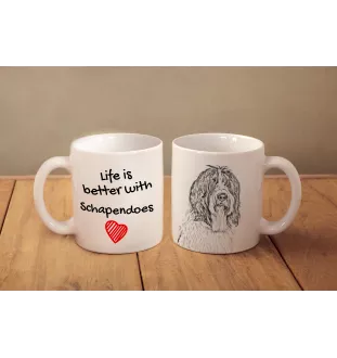 Schapendoes, Schapendoes néerlandais - tasse avec chien, tasse avec photo, cadeau personnalisé de la marque Art-Dog