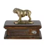 Bulldog, Bulldog anglais - urne pour cendres de chien, urne personnalisée avec une statuette, urne en bois avec un chien de la marque Art-Dog