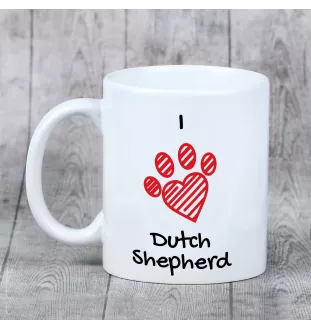 Dutch Shepherd Dog, Dutch Herder - cup with a dog, cute cup with graphics, a gift with your photo from the Art-Dog brand