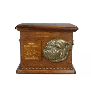 Bulldog II urna z plakietką z psem Art-Dog