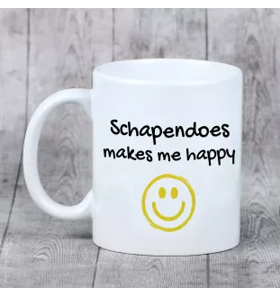 Schapendoes kubek z psem Makes me happy Art-Dog