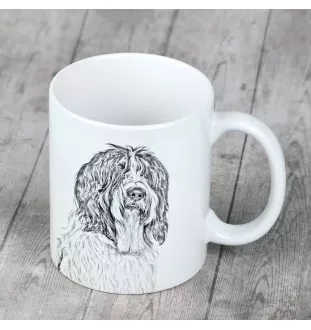 Schapendoes, Niederländischer Schapendoes - Tasse mit Hund, fröhliche Tasse für Hundeliebhaber, personalisiertes Geschenk der Marke Art-Dog