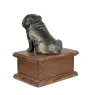 Bulldog, Bulldog anglais - urne pour les cendres d'un chien avec une statuette, urne personnalisée en bois, petite urne pour les cendres de chien de la marque Art-Dog