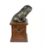 Bulldog, English Bulldog, British Bulldog - urn for dog ashes, wooden urn with a dog silhouette, classic urn for dog ashes by Art-Dog brand