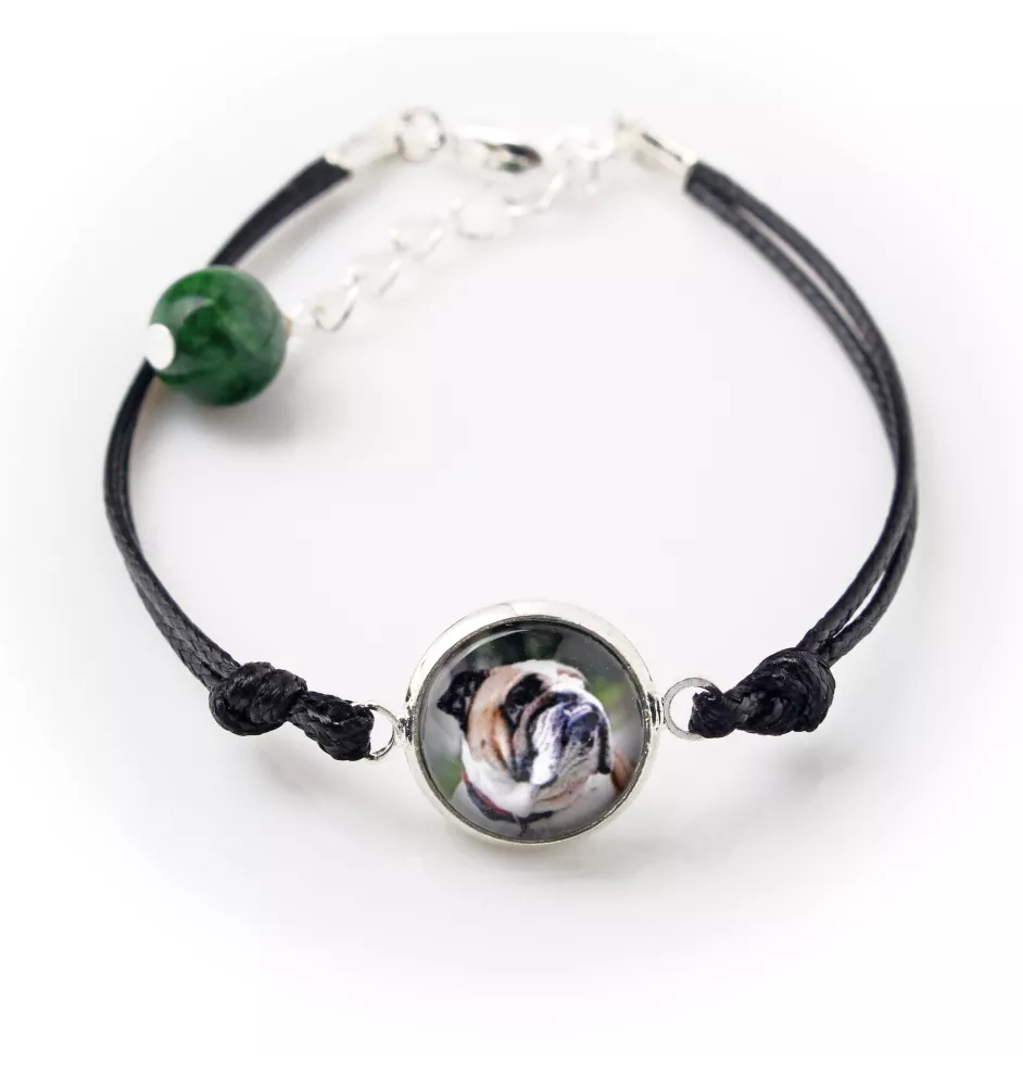 Bulldog, Englische Bulldogge - Armband mit Ihrem Foto handgefertigt, einzigartiger Schmuck der Marke Art-Dog
