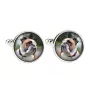 Bulldog, Bulldog anglais - Boutons de manchette dans une boîte, bijoux faits à la main, produit de la marque Art-Dog