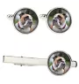 Bulldog, English Bulldog, British Bulldog - cufflinks and tie with your photo, a suit decoration, men's jewelry from the Art-Dog brand.