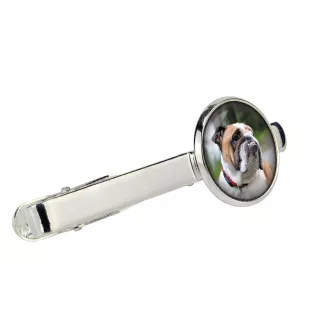 Bulldog, Bulldog anglais - Boutons de manchette et cravate avec votre photo, accessoire de costume, bijoux pour hommes de la marque Art-Dog.