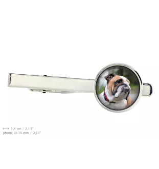 Bulldog, Bulldog anglais - Boutons de manchette et cravate avec votre photo, accessoire de costume, bijoux pour hommes de la marque Art-Dog.