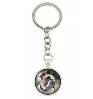 Bulldog, Bulldog anglais - porte-clés dans une boîte, photo personnelle, porte-clés de la marque Art-Dog
