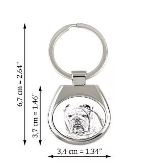 Buldog brelok ze zdjęciem psa Art-Dog