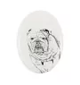Buldog płyta nagrobna ze zdjęciem psa Art-Dog