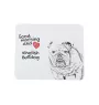 Bulldog, English Bulldog, British Bulldog - mouse pad with print, personalized dog-themed mouse pad, unique gadget for an office worker by Art-Dog brand