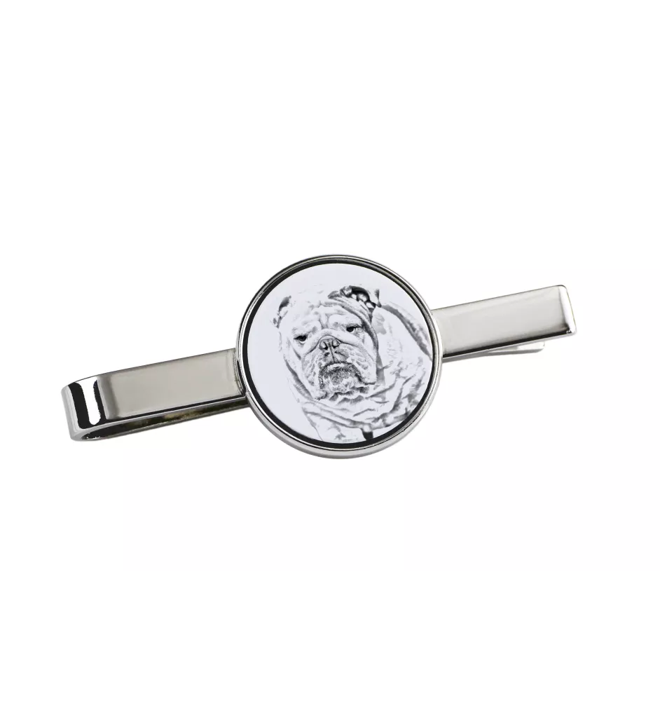 Bulldog, Bulldog anglais - épingle à cravate avec chien, pince à cravate personnalisée, cadeau unique pour homme de la marque Art-Dog