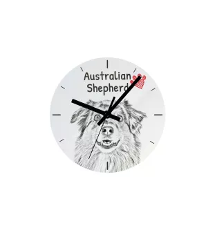 Bulldog, Englische Bulldogge - Wanduhr mit Hund, Regal Uhr mit Druck, personalisierte Hausdekoration von Art-Dog.