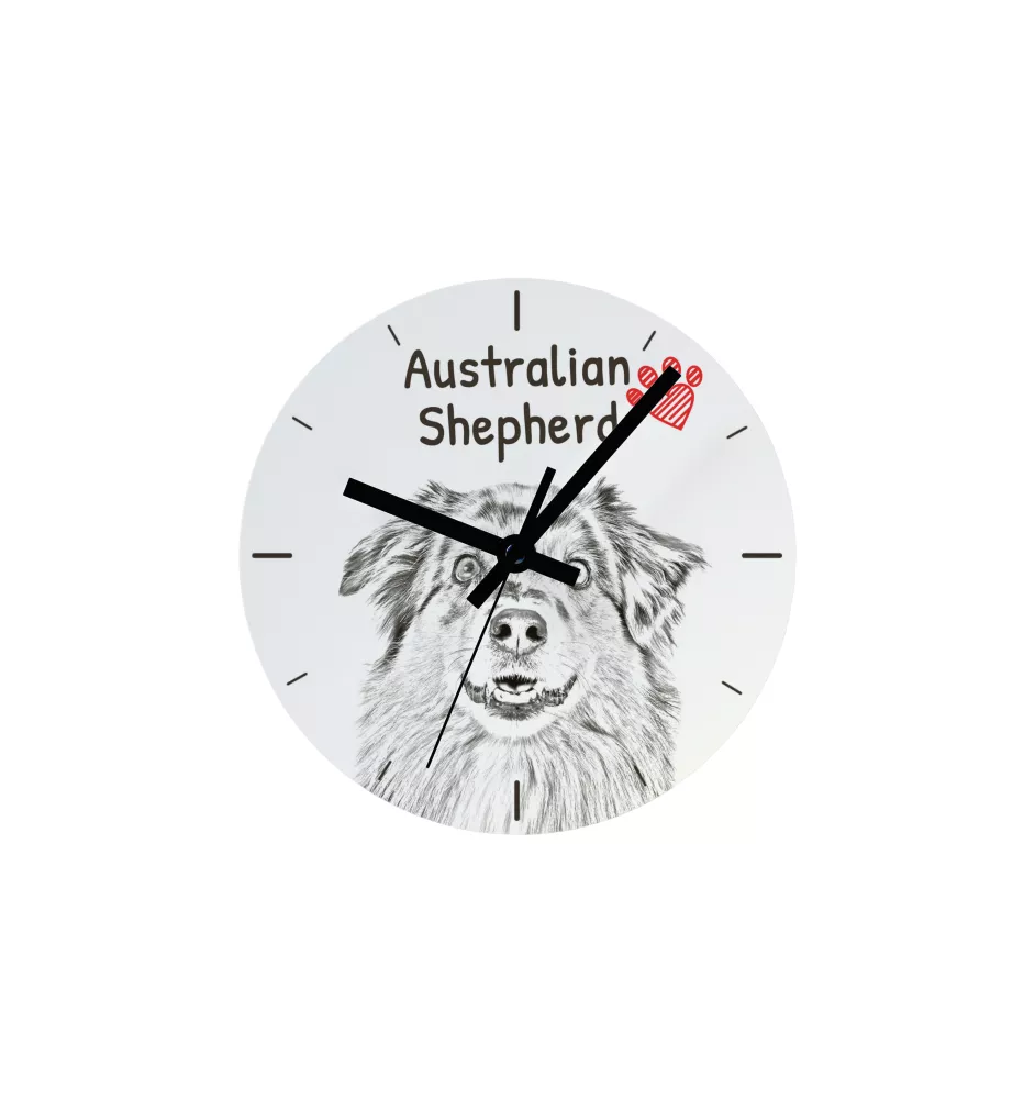 Bulldog, Englische Bulldogge - Wanduhr mit Hund, Regal Uhr mit Druck, personalisierte Hausdekoration von Art-Dog.