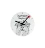 Bulldog, English Bulldog, British Bulldog - wall clock with a dog, shelf clock with a print, personalized home decoration from the Art-Dog brand