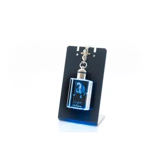 Bulldog, English Bulldog, British Bulldog - Crystal key ring with dog photo, illuminated key ring, unique gift by Art-Dog brand