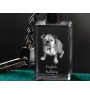 Bulldog, English Bulldog, British Bulldog - Crystal key ring with dog photo, illuminated key ring, unique gift by Art-Dog brand