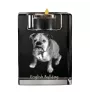 Buldog świecznik kryształowy z psem Art-Dog