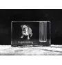 Bulldog, English Bulldog, British Bulldog - Pen stand, crystal organiser with dog photo, unique desk decoration by Art-Dog brand
