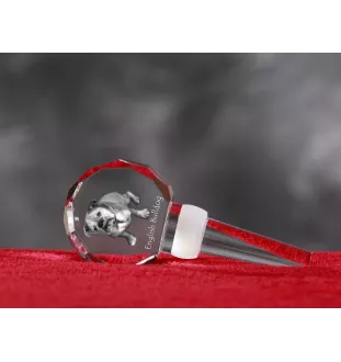 Bulldog, Bulldog anglais - Bouchon de bouteille en cristal, bouchon de vin unique avec photo, cadeau personnalisé pour sommelier par la marque Art-Dog