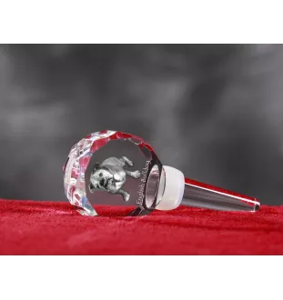 Bulldog, Bulldog anglais - Bouchon de bouteille en cristal, bouchon de vin unique avec photo, cadeau personnalisé pour sommelier par la marque Art-Dog