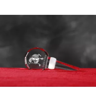 Buldog grubszy stopper do wina z psem Art-Dog